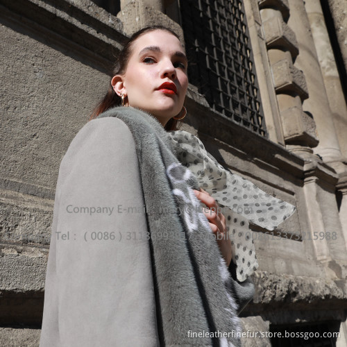 Winter Lady Overcoat For Spain Merino Shearling